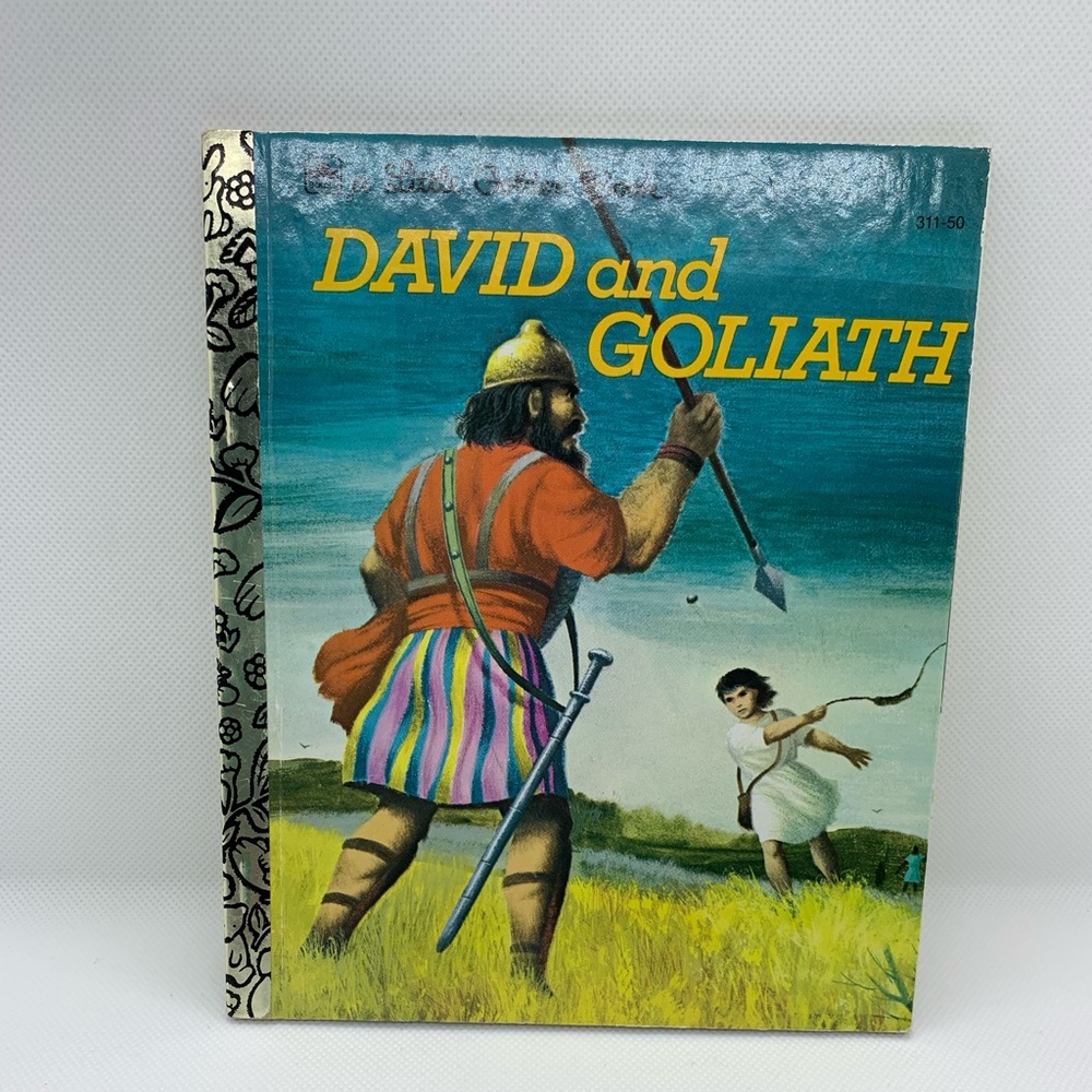 Little Golden Book David and Goliath Illustrated Book 1974